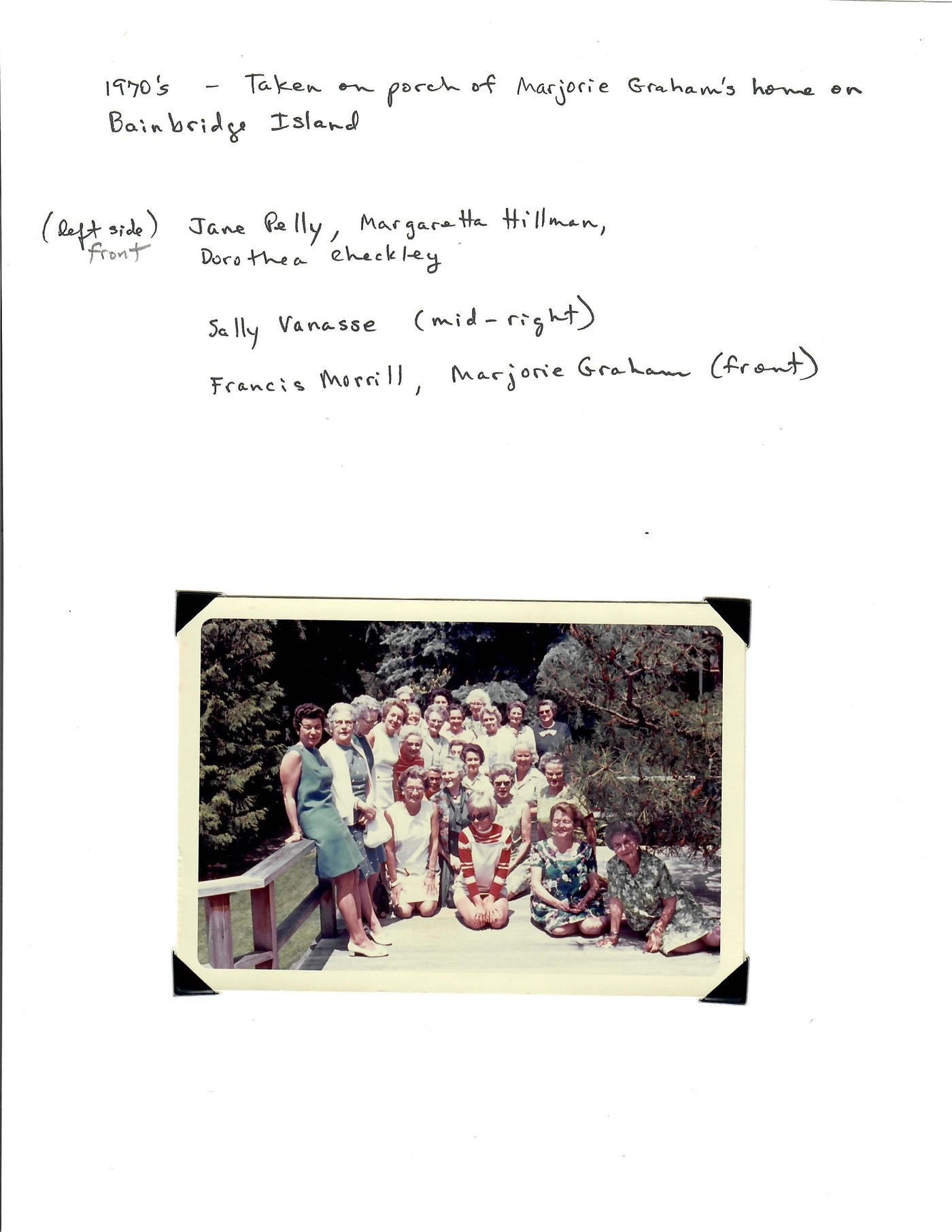 1970s, at Graham's house